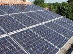Impianto fotovoltaico nella periferia di Faenza